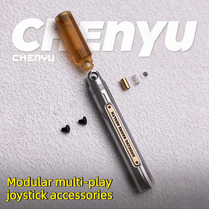 CHENYU EDC Laygen Mechanical Stress Relief Toy - Stainless Steel Fingertip Push Rod, Ultra-Dense Current Track Design