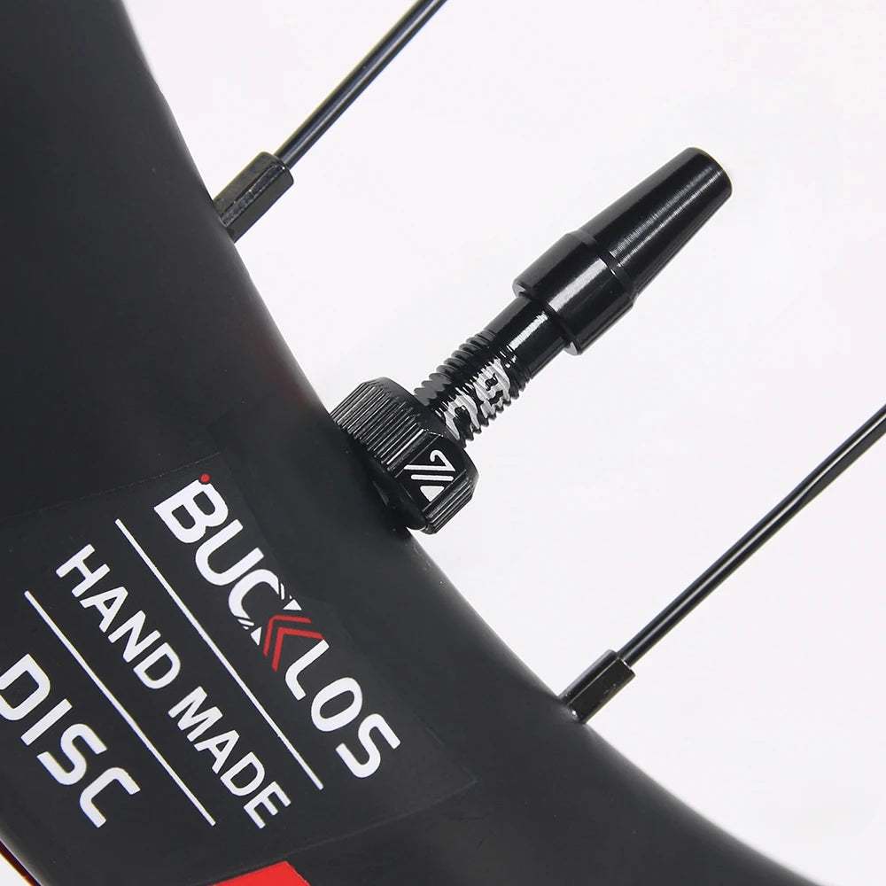 BUCKLOS Tubeless Presta Valves 40–100mm — Aluminum Alloy Bike Valve Stem for Road & MTB