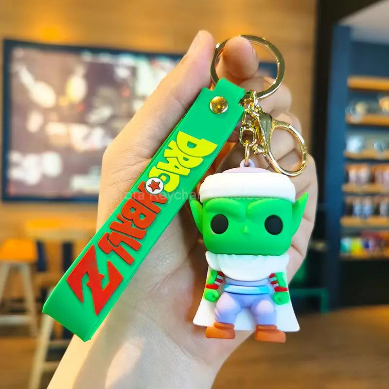 Kawaii Dragon Ball Z Keychain – Super Saiyan Goku, Bulma, Broly, Piccolo & Majin Buu Car Pendant Toy Gift