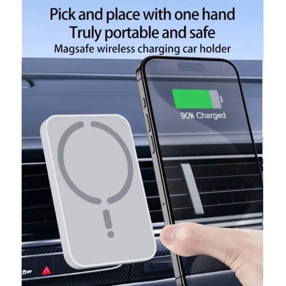 MagSafe Car Air Vent Phone Holder - Magnetic Wireless Charger Mount for iPhone 17 16 15 14 13 12 Pro Max Fast Charging