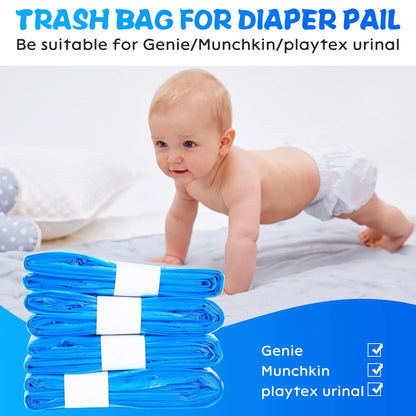 1/5/10PCS Purple Diaper Pail Refills Bags – Compatible with Angelcare, Sangenic, Tommee Tippee, Twist&Click, Genie & Munchkin