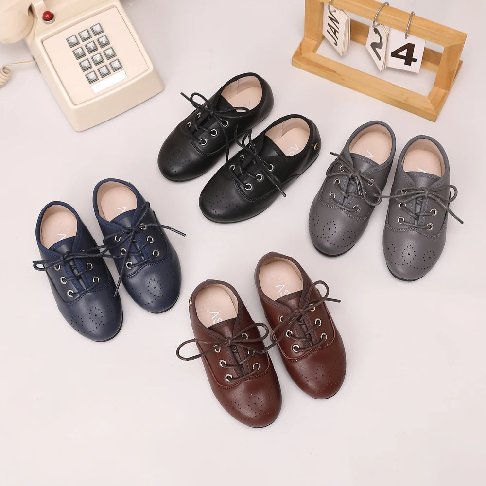 Kids Leather Shoes - Soft Mary Jane & Oxford Flats for Baby Girls and Boys, Princess & Dress Style