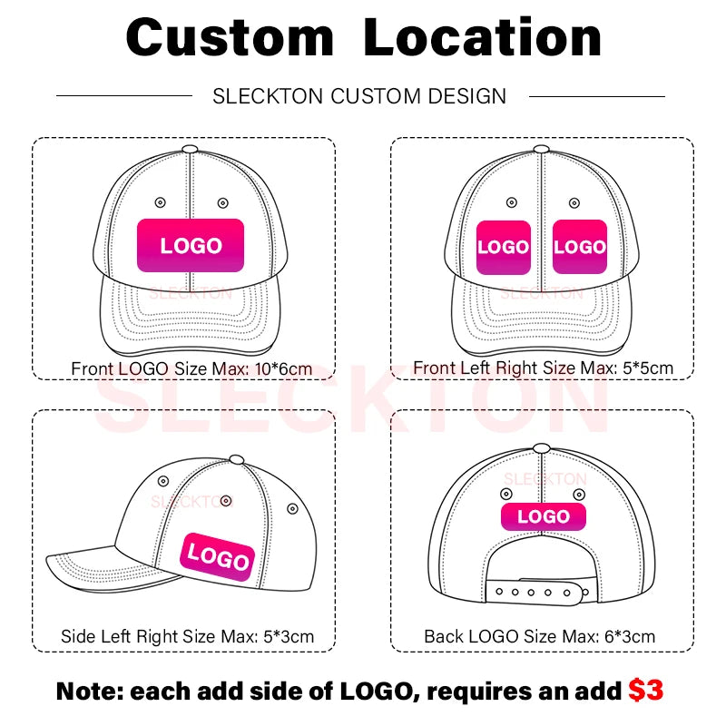 Custom Embroidered Baseball Cap - DIY Logo Mesh Hat for Men & Women, Adjustable Cotton Unisex Cap
