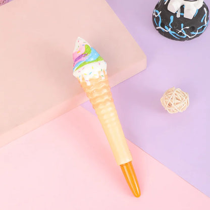Kawaii Squishy Gel Pens – Cute Animal and Fruit-Shaped Stress Relief Pens for School and Office Supplies