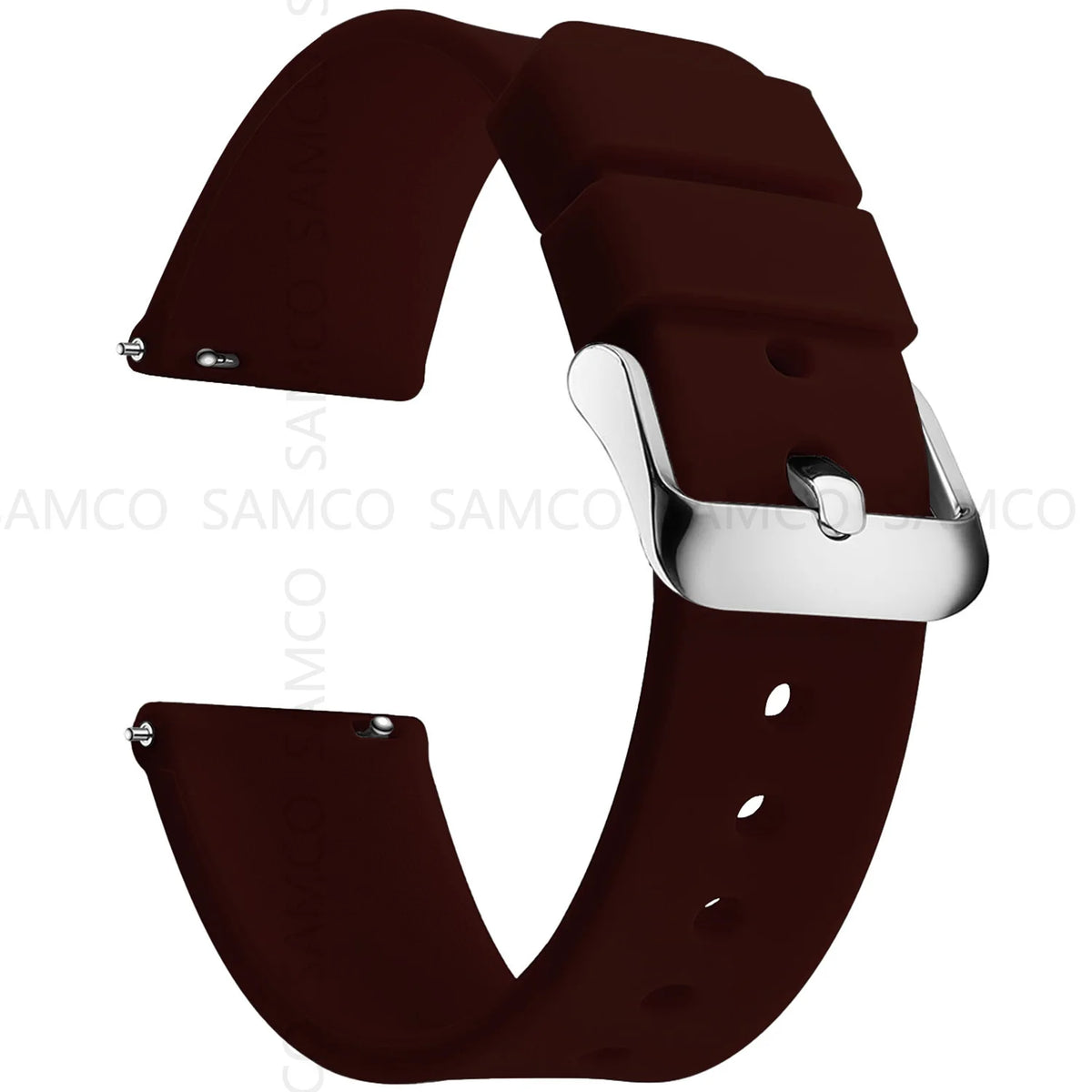 Silicone Quick Release Watch Bands 14–24mm for Samsung Galaxy, Garmin & Huawei - Soft Rubber Replacement Watch Straps