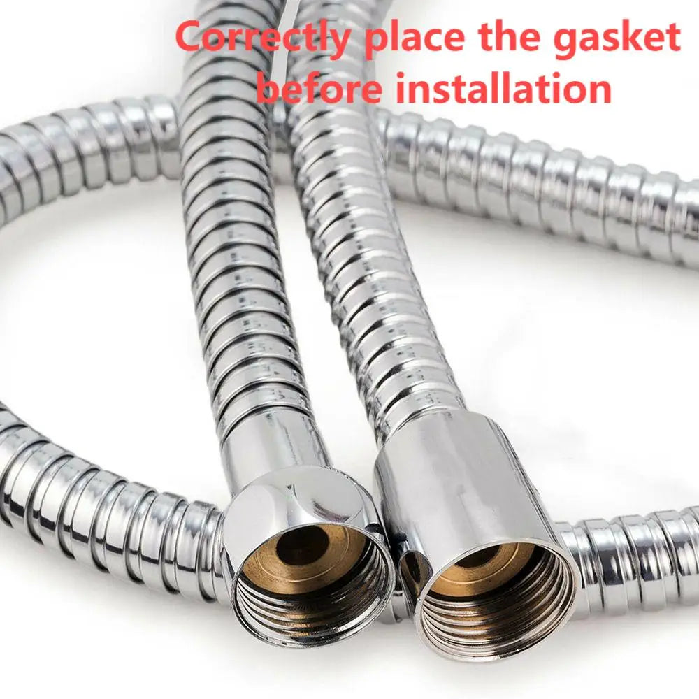 Flexible Stainless Steel Shower Hose – 1-3m Bathroom Plumbing Pipe for Shower Head, Bath Accessories