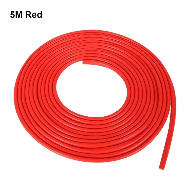 5M Car Door Edge Protector Strip - U Type Rubber Trim Moulding Guard with Adhesive Sealing Tape for Anti-Scratch Vehicle Protection