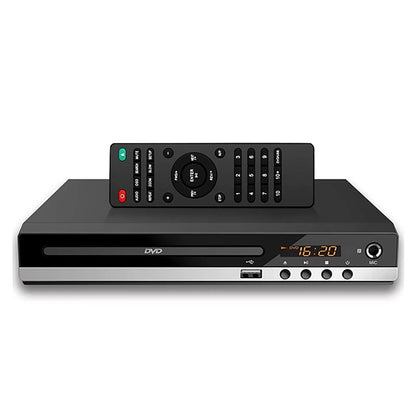 1080P HD DVD Player – All Region Free Home DVD Player with AV Output & Built-in MIC Port