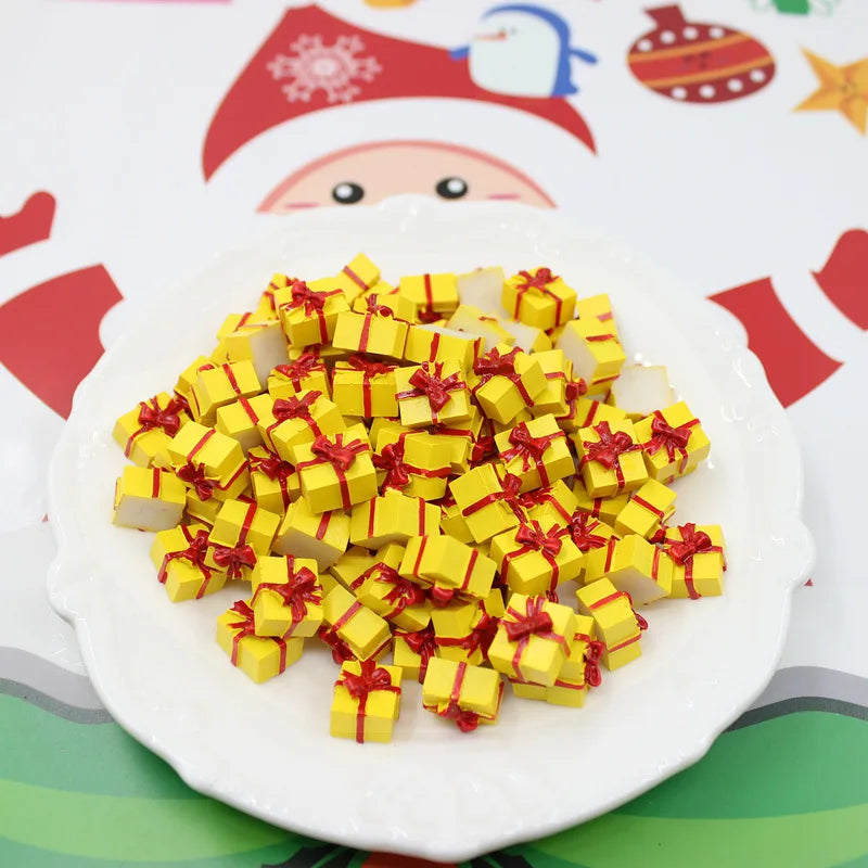 Mini 1/12 Scale Festival Gift Boxes – Resin Christmas & Birthday Dollhouse Decorations (5–20PCS Set)