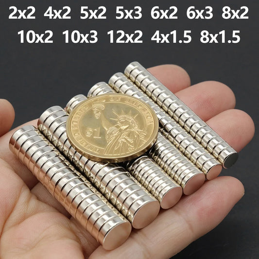 N35 Neodymium Round Magnets - Super Strong Permanent Fridge Magnets for DIY Crafts and Projects
