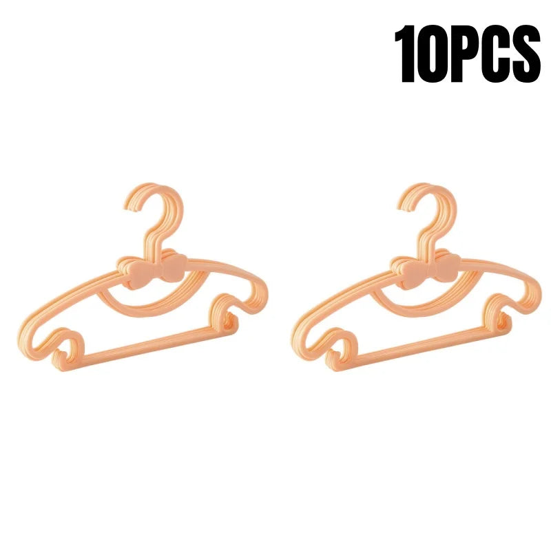 5-50PCS Baby Plastic Hangers – Kids Clothes Storage Rack for Nursery, Toddlers & Infants, Portable Home Use