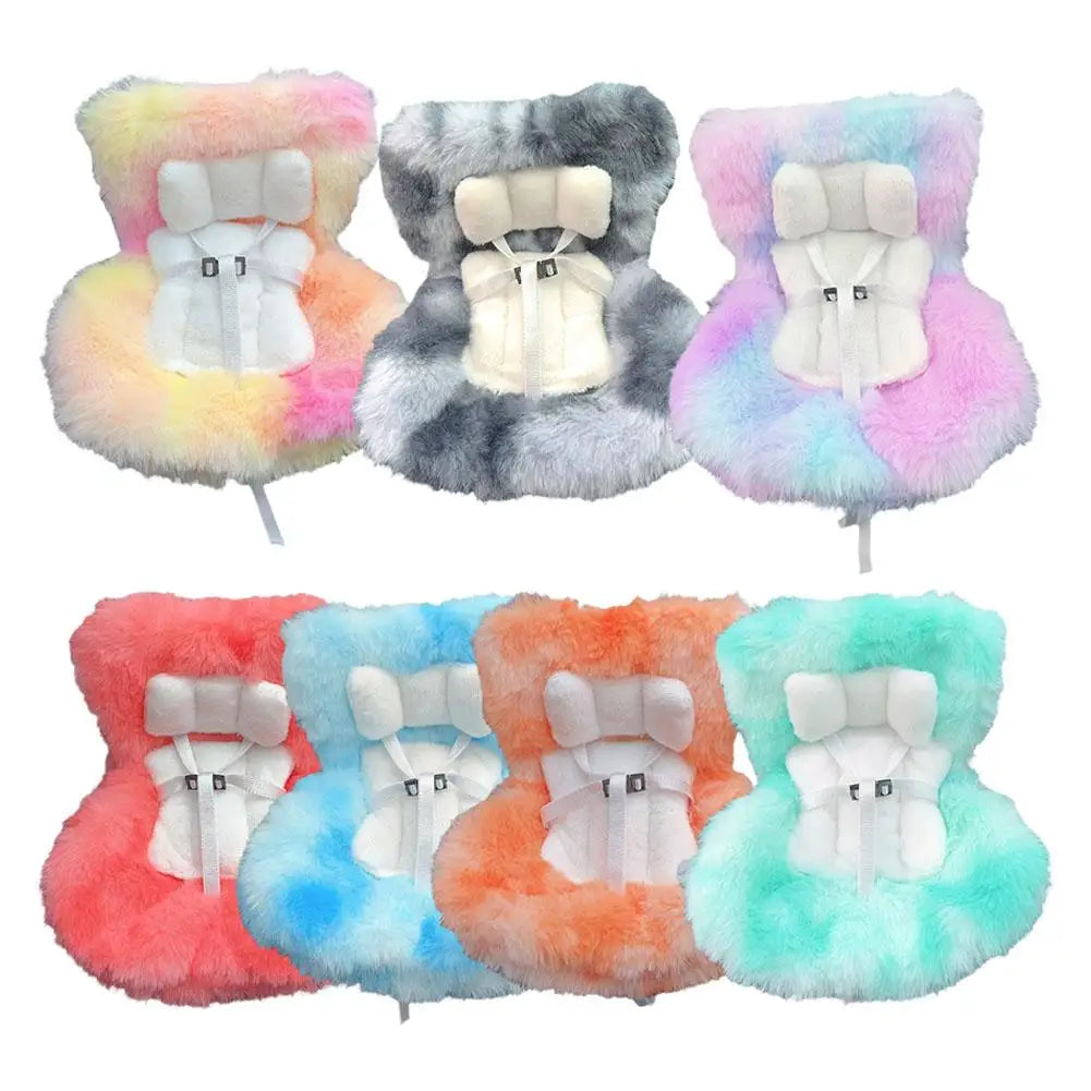 17cm Doll Seat Mini Sofa – Labubu Car Air Outlet Decoration & Doll Accessory Gift