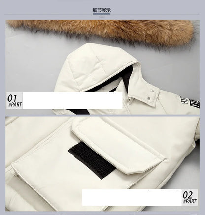 Children’s Winter Clothing Set – Baby Down Jacket Parka & Thick Snowsuit for Boys and Girls