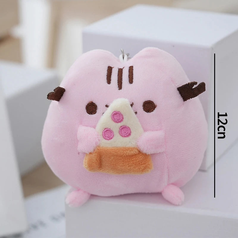 Pusheen Cat Bag Charm - Cute Kawaii Kitten Backpack Pendant, Couple Keychain Accessory, Birthday and Christmas Gift