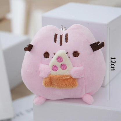 Pusheen Cat Bag Charm - Cute Kawaii Kitten Backpack Pendant, Couple Keychain Accessory, Birthday and Christmas Gift