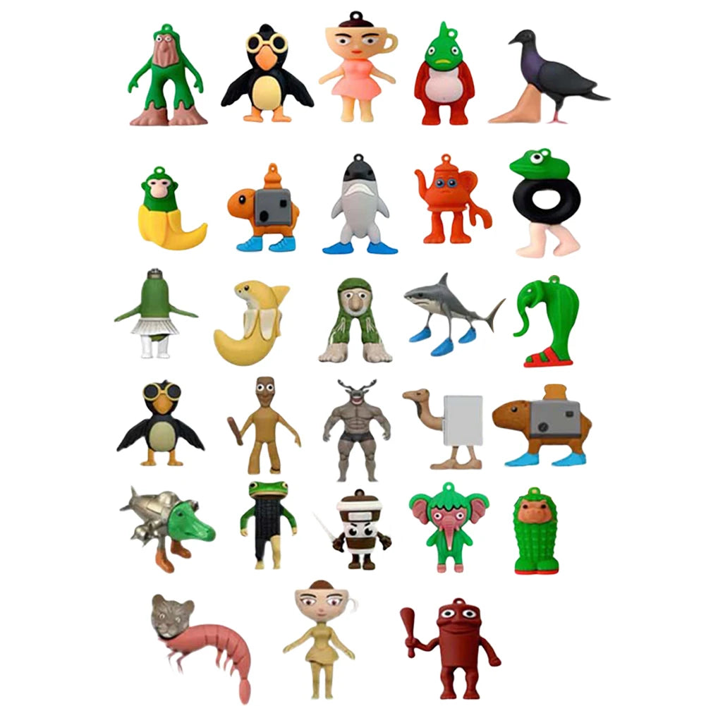 24-Day Advent Calendar – Cartoon Character Collectible Silicone Mini Figures & Surprise Ornaments Gift