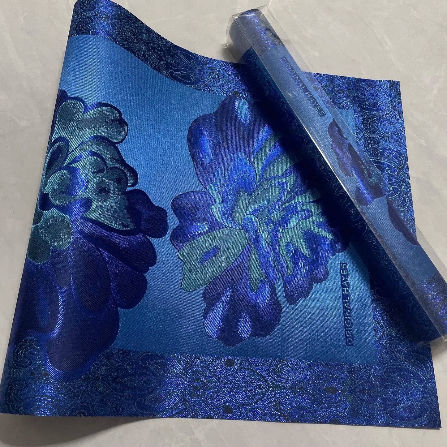 African SEGO Gele Headtie - 3D Embroidered Ankara Head Wrap & Hair Scarf 2PCS