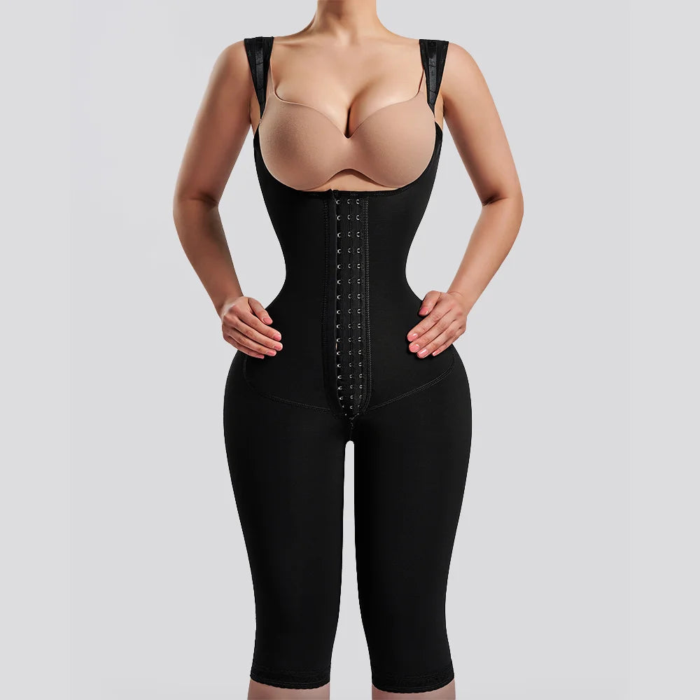 Fajas Colombianas Women’s Full-Length Shapewear – Postpartum Waist Trainer, Tummy Control Bodysuit & Post-Liposuction Shaper
