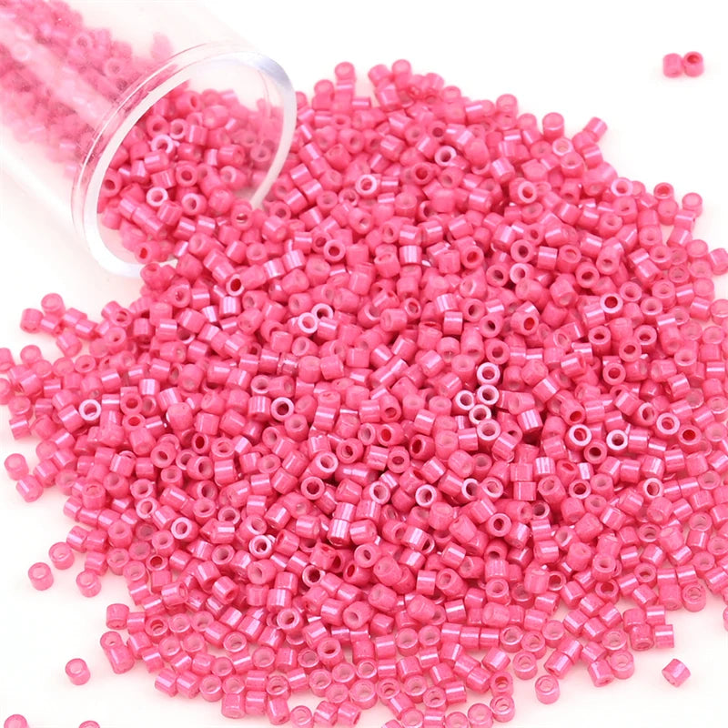 11/0 Mini Glass Beads – 2000PCS Small Cylindrical Beads for DIY Jewelry Making, Necklaces & Bracelets, 10g/Pack