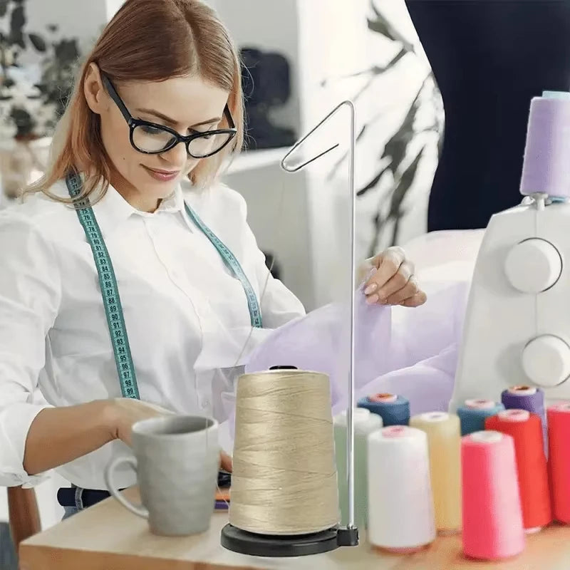 Single Thread Stand for Sewing Machine - Plastic Cone Spool Holder for Large Bobbins