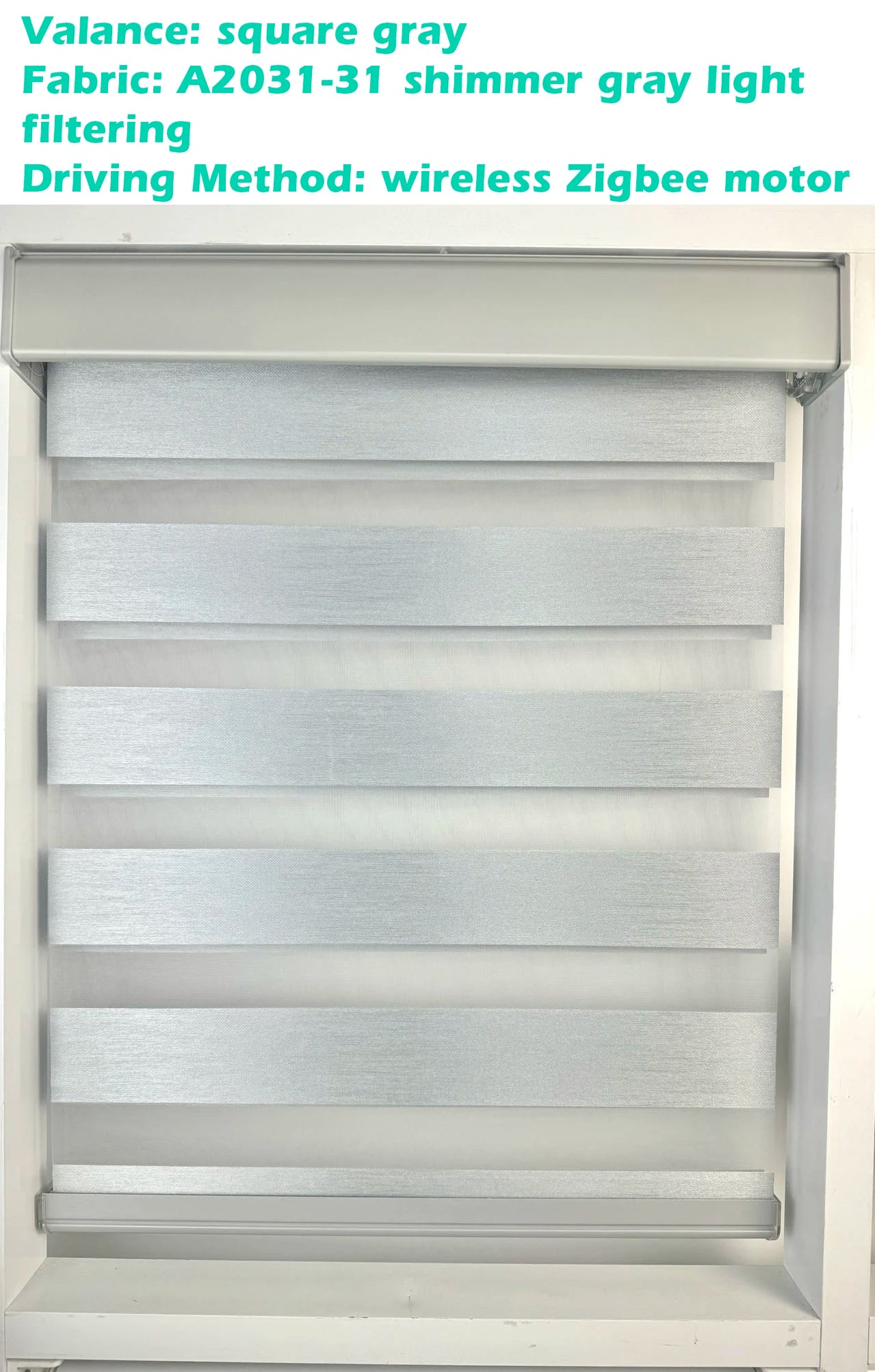 Decopedia Custom Made Zebra Blinds – Motorized Roller Blackout Day & Night Window Blinds for Sliding Doors