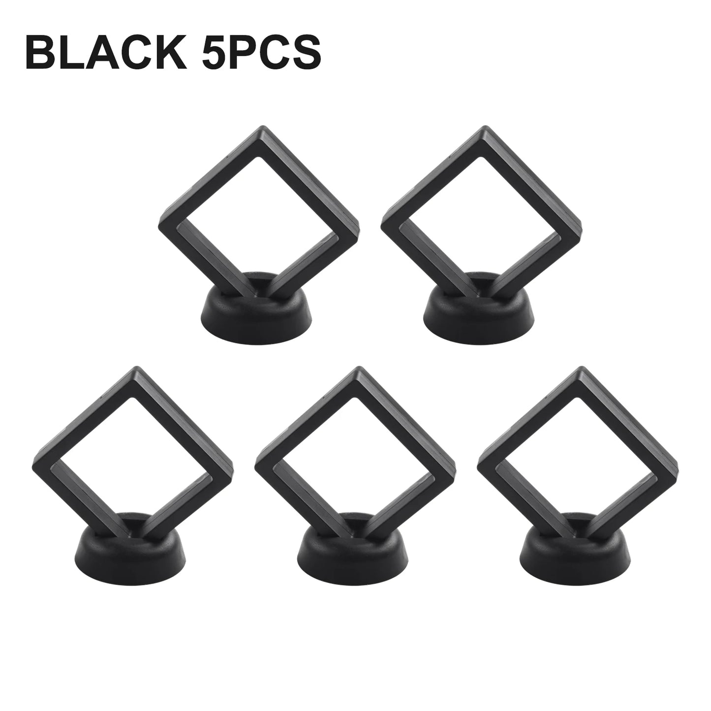 3D Floating Jewelry & Coin Display Frame – Clear Stand for Rings, Pendants, and Gemstones