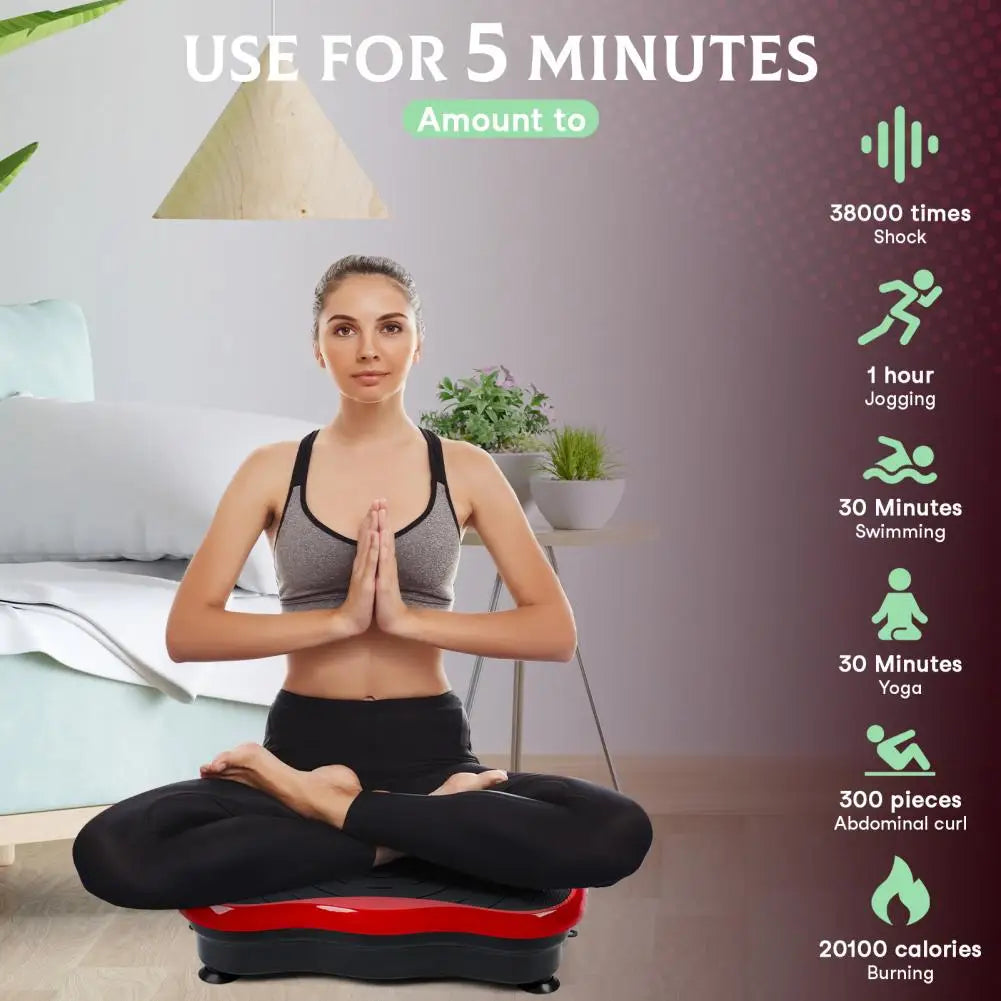 Power Waver Vibration Plate Machine — Whole Body Exercise & Lymphatic Drainage Fitness Platform