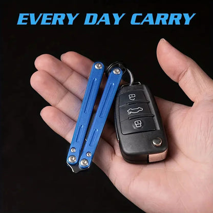 Foldable Butterfly Knife – Portable Stainless Steel Pocket Practice Knife for Outdoor Training