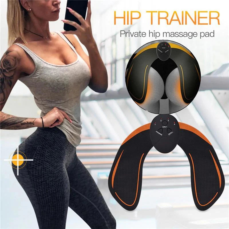 Wireless Hip & Glute Trainer - EMS Muscle Toning Massage Device for Butt Lift & Abs Fitness