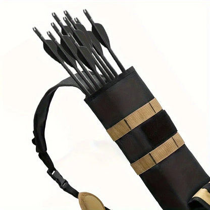 Pskook Lightweight Back Arrow Quiver – Foldable, Compact Hip Bag with Molle System Pocket for Hunting