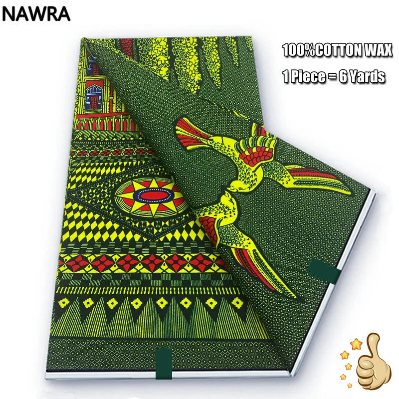 100% Cotton African Wax Print Fabric - High Quality Original Real Wax Ankara Batik Pagne Nigeria Style Sewing Fabric