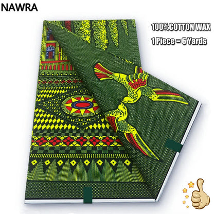 100% Cotton African Wax Print Fabric - High Quality Original Real Wax Ankara Batik Pagne Nigeria Style Sewing Fabric