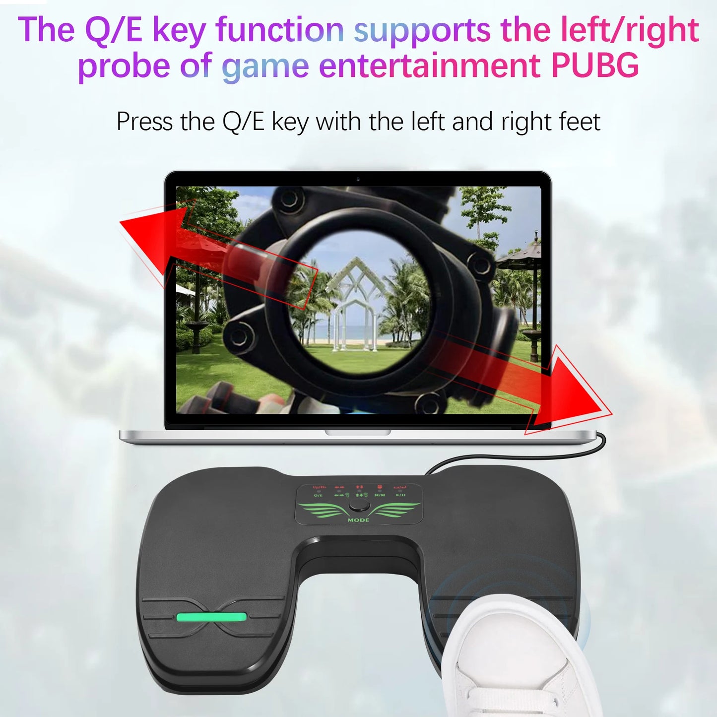 Wireless Bluetooth Page Turner Pedal — Rechargeable Foot Controller for Tablets & Smartphones