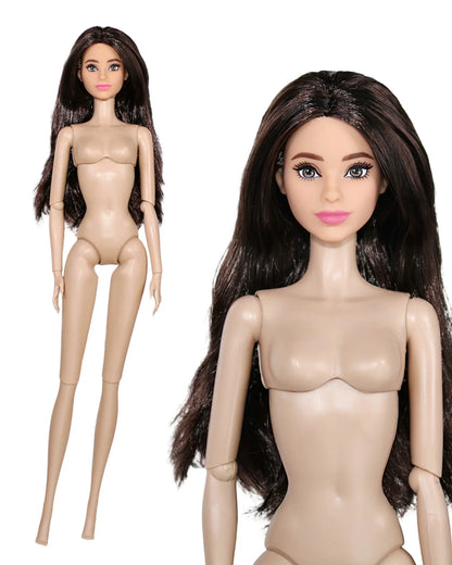 32cm Supermodel BJD Doll — Nude Fashion Princess with 12 Movable Joints, 1/6 Dress-Up Toy Limited Edition Gift