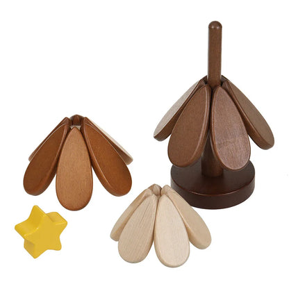Tree Shape Solid Wood Insulation Mat – Anti-Scalding Pot Mat for Dining Table, Creative Festival Gift & Home Decor