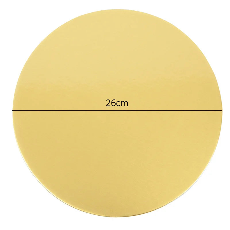 Round Cake Board Set (10/16/22/26cm) – Disposable Paper Bases for Cupcakes & Desserts