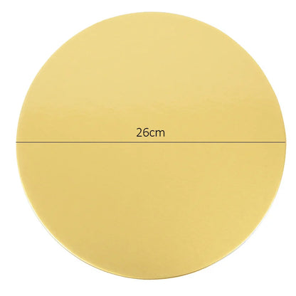 Round Cake Board Set (10/16/22/26cm) – Disposable Paper Bases for Cupcakes & Desserts