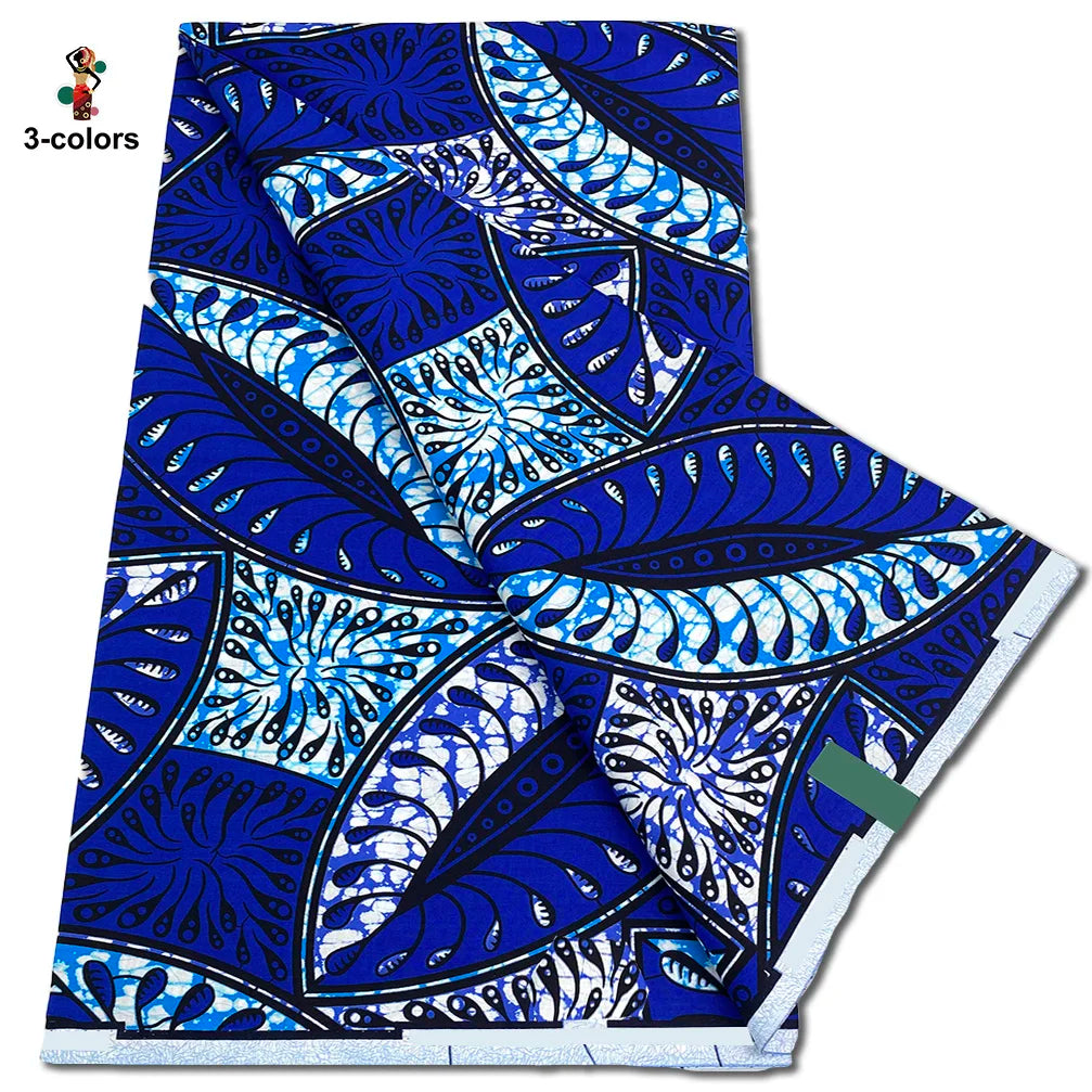 2026 Original African Wax Print Fabric - 100% Cotton Nigerian Ankara Batik Soft Pagne Material