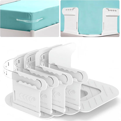 4pcs Heavy Duty Bedsheet Corner Tightener Clips – Durable Bed Sheet Grippers for Secure Fit & Protection