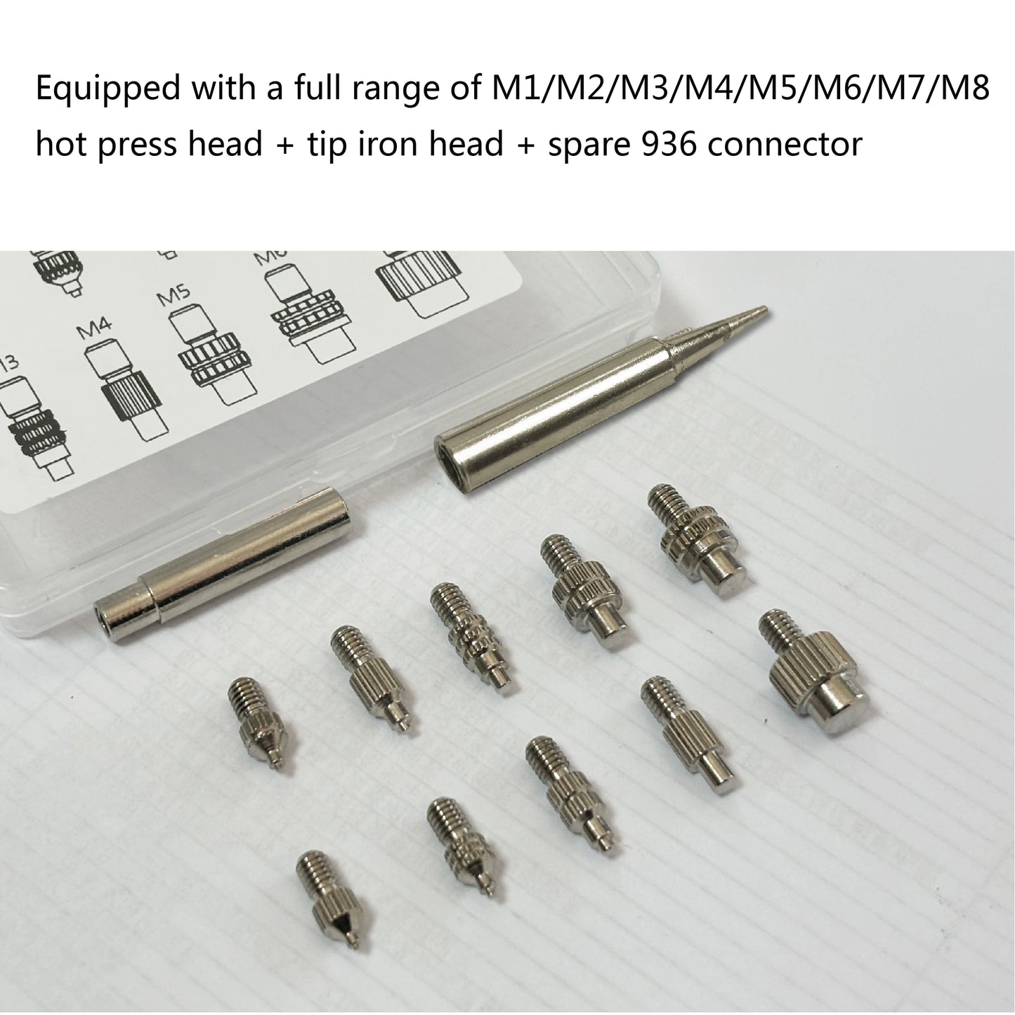 Stealth Heat Set Insert Press Kit - M1-M8 Threaded Nut Insertion Tool for 3D Printing Parts
