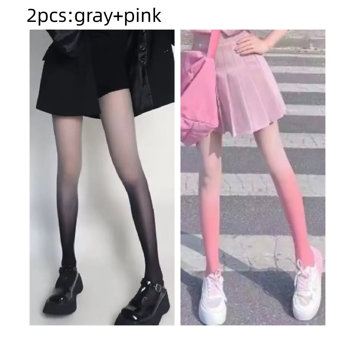 Women’s Sexy Gradient Pantyhose – Thin Transparent Candy Color Tights for Spring & Summer Hosiery