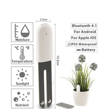 HHCC Smart Flower & Flora Monitor - Garden Care Plant Soil Water Fertility Sensor for Xiaomi Mijia
