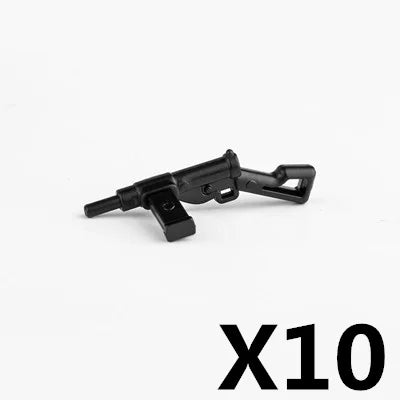 Military Soldier Building Block Figures - MOC Army Weapons Set with Rifles, Rocket Launcher & Mini Gun Toy Gift