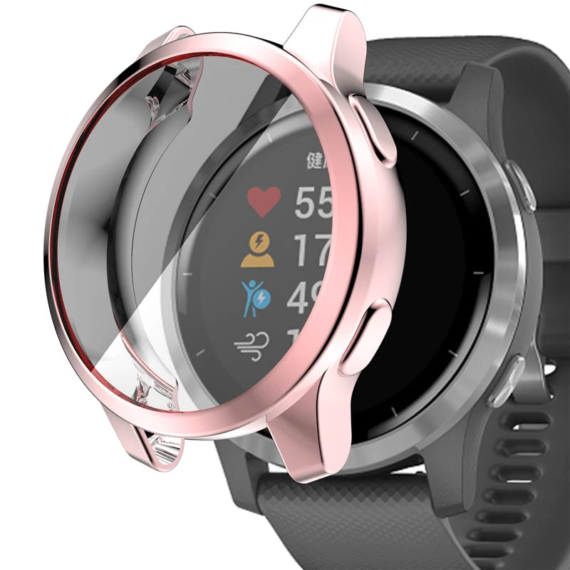 Protective Case Cover for Garmin Venu 2/2S/2 Plus, Venu 3/3S, Vivoactive 4/4S – Screen Protector Shell for Garmin Smartwatches