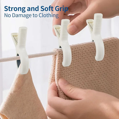 Heavy Duty Plastic Clothes Pins - Windproof Laundry Clips for Towels, Blankets, Coats & Quilts
