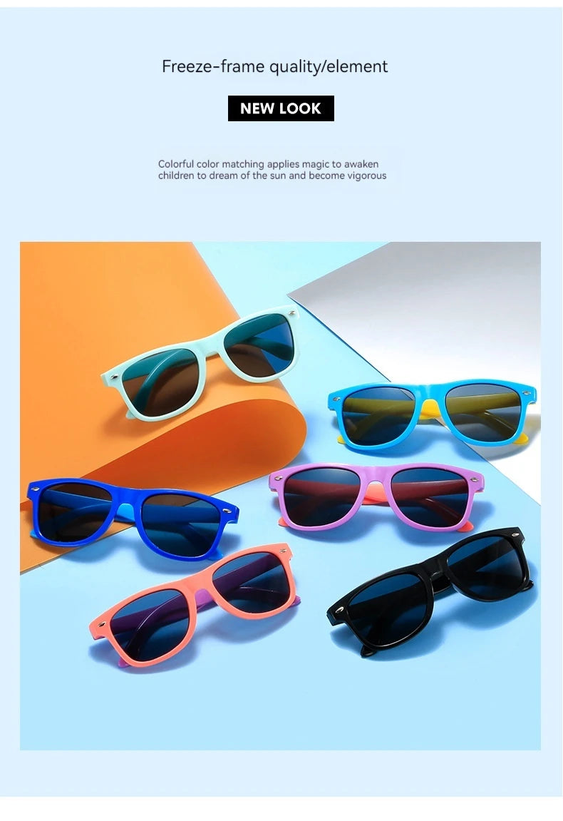 Children’s Colorful Sunglasses – UV Resistant Summer Shades for Boys & Girls