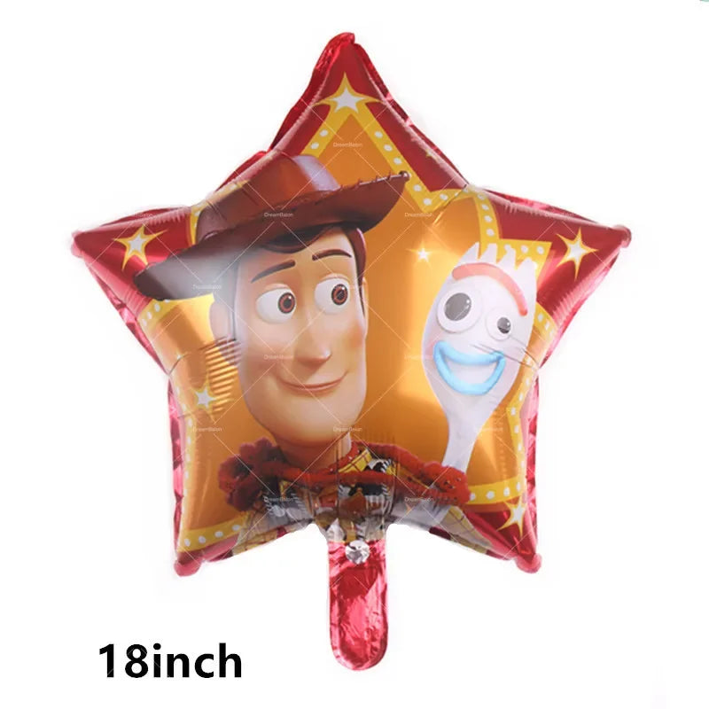 Disney Toy Story Buzz Lightyear Birthday Party Decoration Set – Foil & Latex Balloons, Happy Birthday Banner & Cake Topper for Kids Boys Hero Theme Party