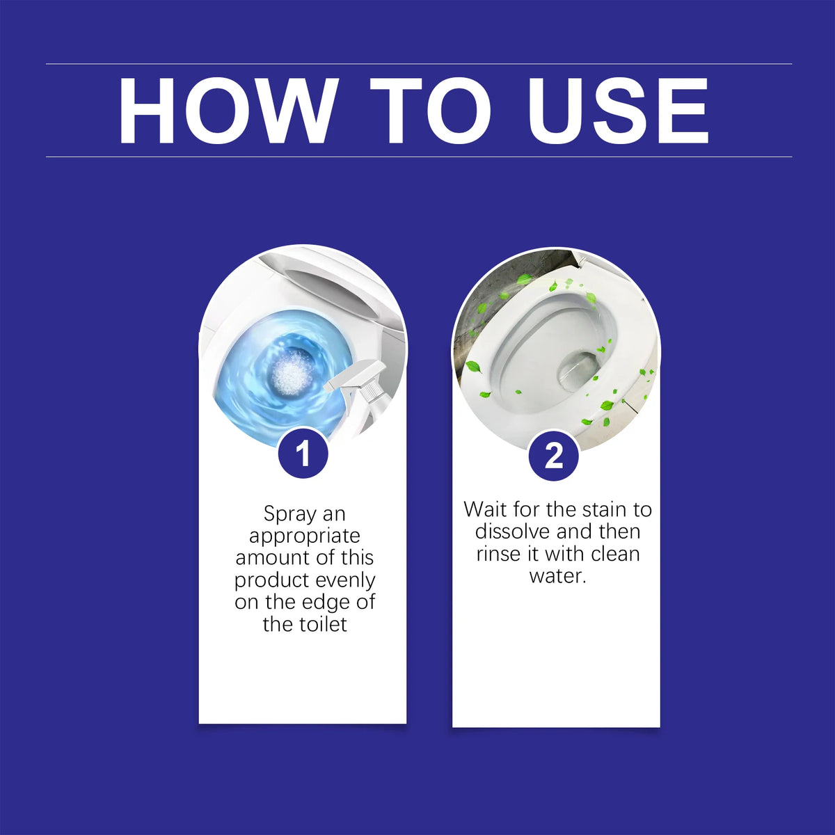 Toilet Foam Cleaner - Powerful Descaling Agent for Removing Urine Stains, Eliminating Odors and Restoring Toilet Shine