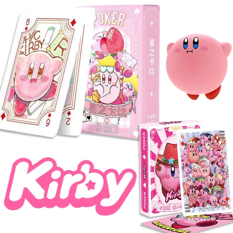 Kirby Poker Playing Cards – Kawaii Anime Board Game Deck for Kids, Party, and Creative Cartoon Gift Set