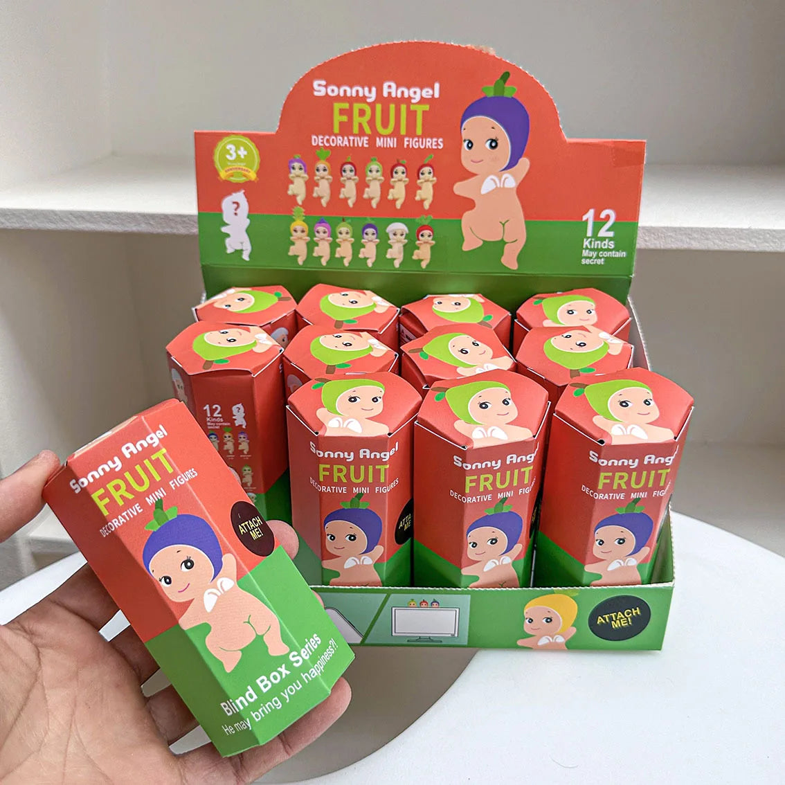 12PCS Surprise Blind Box Cartoon Character Dolls – Cute Model Toy Figures for Mobile, Car & Desktop Decoration Gift